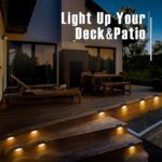 GIGALUMI Led Solar Deck Lights, 16 Pack Waterproof for Outdoor Stairs, Step, Fen... - Image 3