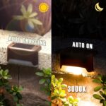 GIGALUMI Led Solar Deck Lights, 16 Pack Waterproof for Outdoor Stairs, Step, Fen... - Image 5