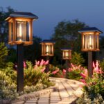 XMCOSY+ 4-Pack Solar Pathway Lights Outdoor, 25 Lumens Vintage Edison LED Landsc... - Image 2