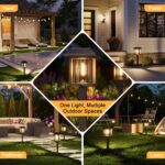 XMCOSY+ 4-Pack Solar Pathway Lights Outdoor, 25 Lumens Vintage Edison LED Landsc... - Image 6