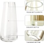 Aoderun Glass Vase for Flowers Modern Vases Home Decor Unique Flower Vase for Bo... - Image 4