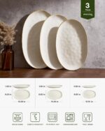 famiware Serving Platter, Oval 15.59/14.3/12.9inch Serving Dishes for Entertaini... - Image 3