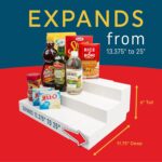 Dial Industries 3 Tier Adjustable Canned Goods Shelves for Kitchen Cabinet and P... - Image 3