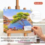 Shuttle 34-Pack Art Canvas for Painting, Multi-Size Stretched Canvas & Canvas Pa... - Image 5