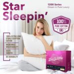 TEXAS LINEN CO. 100% Egyptian Cotton Sheets King Size Set - 1200 Series Star Sle... - Image 3