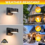 Modern Aluminum Porch Sconce Lights - LED Exterior Wall Sconce, Waterproof, 8W, ... - Image 4