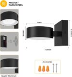 Modern Aluminum Porch Sconce Lights - LED Exterior Wall Sconce, Waterproof, 8W, ... - Image 5