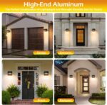 Modern Aluminum Porch Sconce Lights - LED Exterior Wall Sconce, Waterproof, 8W, ... - Image 8