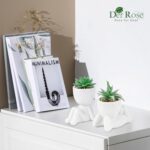 Der Rose 2 Pack Fake Plants Succulents Plants Artificial for Living Room Home Ba... - Image 3