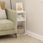 Furinno Fulda Book Shelf, 2-Tier Narrow Bookshelf, Bookcase with 10-in Width Sto... - Image 3