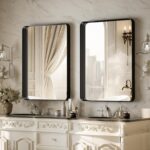 VooBang Bathroom Mirror 24x32 inch, Black Gorgeous Deep Frame Wall Mirror, Moder... - Image 6