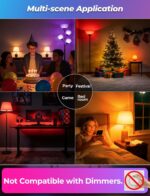 ILC LED Color Changing Light Bulb, 120 Colors, 5700K Daylight White, 70 Watt Equ... - Image 5