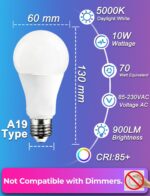 ILC LED Color Changing Light Bulb, 120 Colors, 5700K Daylight White, 70 Watt Equ... - Image 7
