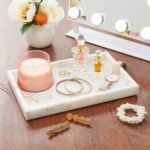 Juvale Large Marble Vanity Tray - Jewelry & Cosmetic Organizer with Drawer Organ... - Image 3