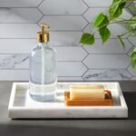 Juvale Large Marble Vanity Tray - Jewelry & Cosmetic Organizer with Drawer Organ... - Image 4