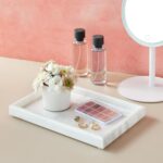 Juvale Large Marble Vanity Tray - Jewelry & Cosmetic Organizer with Drawer Organ... - Image 5