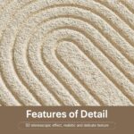 3D Textured Neutral Abstract Wall Art Decor With Shelf, Boho Beige and Brown Art... - Image 4