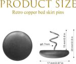 Copper-Plate Wrapped Twist Pins — Prevent Sofa Cushions & Bed Skirts from Slidin... - Image 3