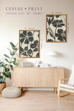 ARTZIO Framed Canvas Prints - Boho Abstract Flower Wall Art,Minimalist Botanical... - Image 4
