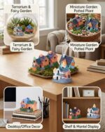 Miniature Resin House Figurines Set - Tiny Buildings for Terrarium, Bonsai, Micr... - Image 5