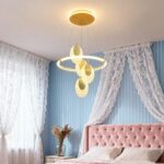 Modern Luxury Gold LED Chandelier Dining Room Pendant Light Fixture Over Table A... - Image 8