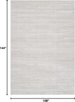 CAMILSON Micro Loop Rug 9x12 Modern Luxury Geometric Arch Large Area Rugs Soft H... - Image 3