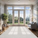 CAMILSON Micro Loop Rug 9x12 Modern Luxury Geometric Arch Large Area Rugs Soft H... - Image 4