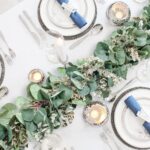 Ouddy Decor Eucalyptus Garland 6.56 Ft Lush Silver Dollar Leaves Boxwood with Wh... - Image 4
