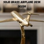 Artisan Handmade Brass Airplane Sculpture – Vintage Aircraft Model Desk Decor, M... - Image 6