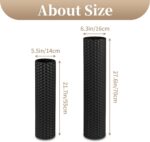 Sziqiqi Black Cylinder Tall Floor Vase: 27.6/21.7in Metal Extra Large Decorative... - Image 4