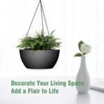 WSMKSZ 10 inch Hanging Planters for Outdoor Indoor Plants with Drainage Holes an... - Image 7