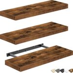 QEEIG Floating Shelves for Wall Bathroom Shelf Bedroom Kitchen Living Room Hangi... - Image 6