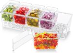 Lifewit Ice Chilled Condiment Caddy with 5 Containers, Condiment Server with Sep... - Image 2