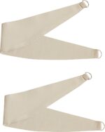 Bujasso Beige 90% Blackout Curtains with Sheer Overlay Mix and Match Double Laye... - Image 7