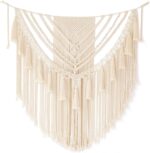 Jakalin Large Macrame Wall Hanging Handmade Art Home Decor 47" Wx 55" L Boho Wal... - Image 5