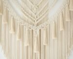 Jakalin Large Macrame Wall Hanging Handmade Art Home Decor 47" Wx 55" L Boho Wal... - Image 6