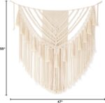 Jakalin Large Macrame Wall Hanging Handmade Art Home Decor 47" Wx 55" L Boho Wal... - Image 8