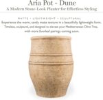 Everleaf Aria Planter Pot Small, Lightweight Modern Decorative Pot for Faux Tree... - Image 4