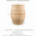 Everleaf Aria Planter Pot Small, Lightweight Modern Decorative Pot for Faux Tree... - Image 5