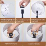 EJIAXIN Lamps for Bedroom Set of 2,Touch Bedside Table Lamp with USB C+A Ports,D... - Image 6