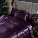 Luxury Satin Silk 5-Piece Duvet Cover Set with Zipper Closure & Corner Ties – [P... - Image 5