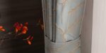 JESSANS Luxury Curtains 84 Inches Long Grey Blue Jacquard Drapes 3D Gold Leaf Hi... - Image 3