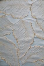 JESSANS Luxury Curtains 84 Inches Long Grey Blue Jacquard Drapes 3D Gold Leaf Hi... - Image 8
