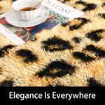 Amearea Fluffy Leopard Rug, Premium Cheetah Print Rugs, Soft Comfy Faux Fur Anim... - Image 4