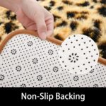 Amearea Fluffy Leopard Rug, Premium Cheetah Print Rugs, Soft Comfy Faux Fur Anim... - Image 5