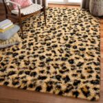 Amearea Fluffy Leopard Rug, Premium Cheetah Print Rugs, Soft Comfy Faux Fur Anim... - Image 6