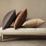 MIULEE Dark Coffee Velvet Throw Pillow Covers 24x24 Taupe Neutral Soft Decorativ... - Image 5