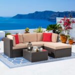 Vongrasig 5 Piece Patio Furniture Sets, Outdoor Patio Set Sectional Sofa, All-We... - Image 3