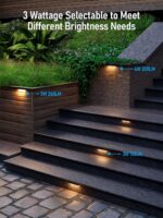 LEONLITE 8-Pack 7 Inch LED Hardscape Lighting, Update Retaining Wall Lights, LED... - Image 3