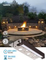 LEONLITE 8-Pack 7 Inch LED Hardscape Lighting, Update Retaining Wall Lights, LED... - Image 6